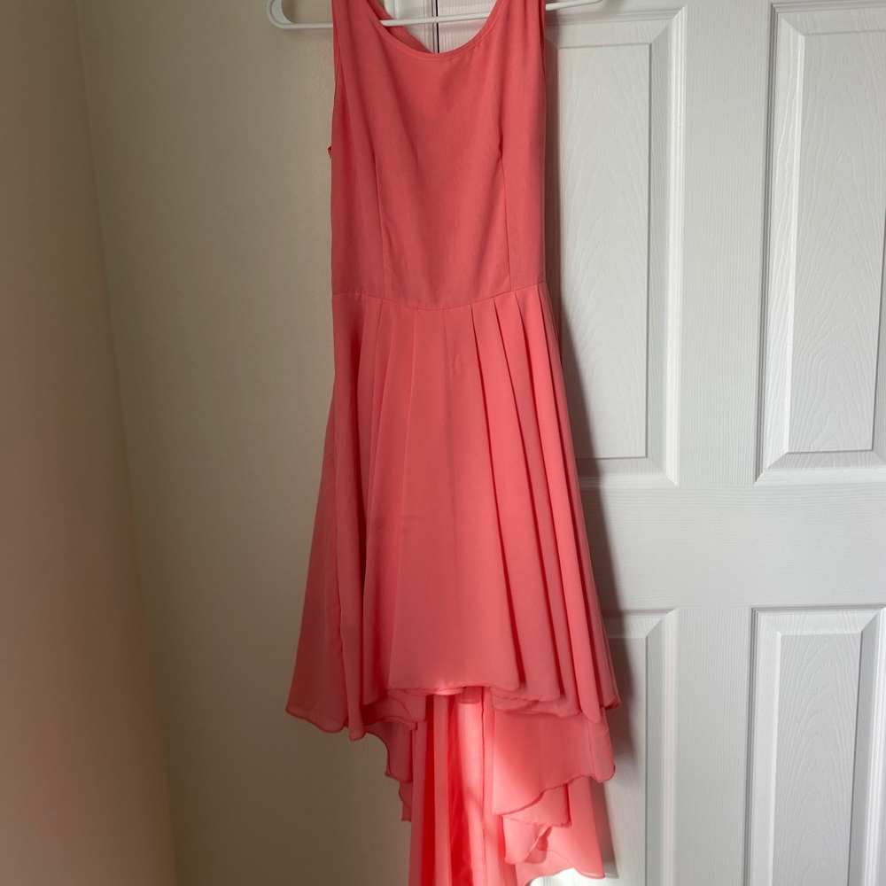 Coral bridesmaid dress